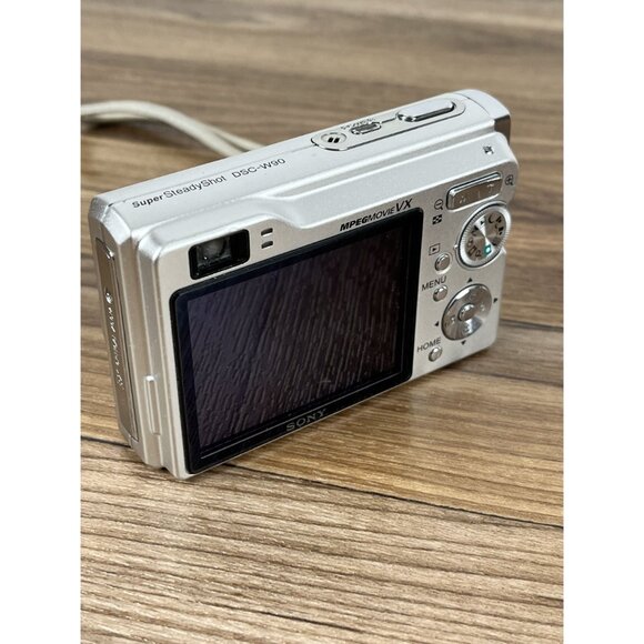 Sony Cyber-shot DSC-W90 8.1MP Digital Camera - Silver W/ Battery & Charger - Picture 7 of 11